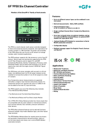 Thumbnail of document Data Sheet - 9950 Six-Channel Transmitter